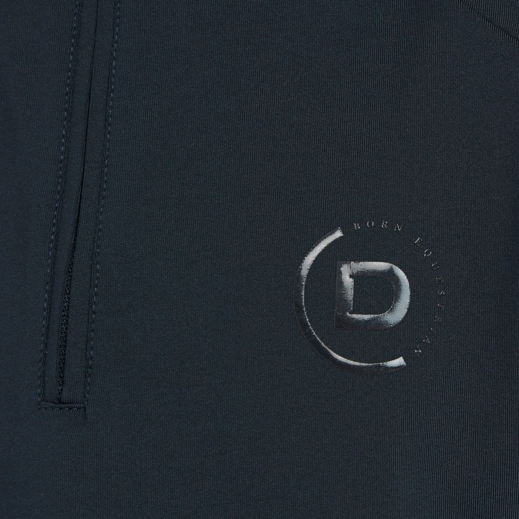 Kids 1/4 Zip Short Sleeve Top Navy