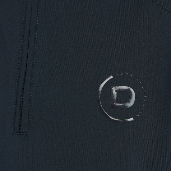 Kids 1/4 Zip Short Sleeve Top Navy