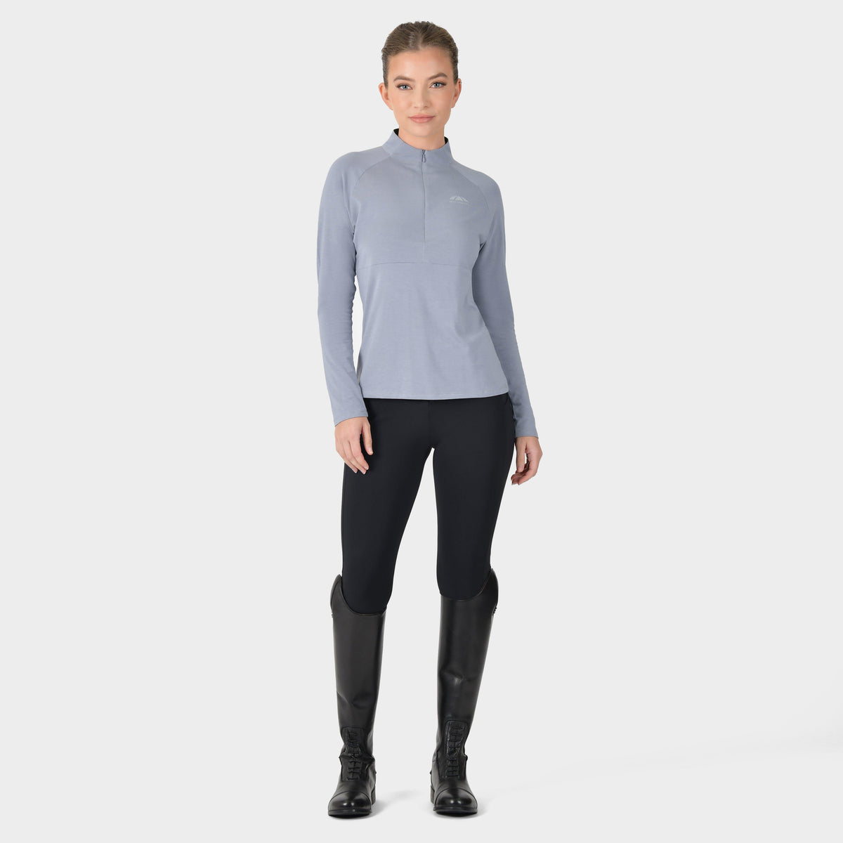 Women's Bamboo Long Sleeve Performance Base Layer Blue