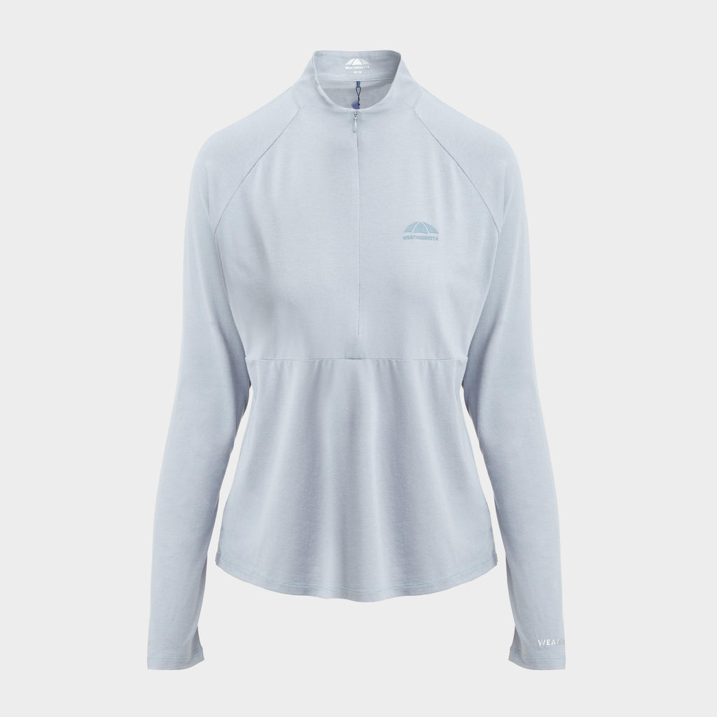 Women's Bamboo Long Sleeve Performance Base Layer Blue