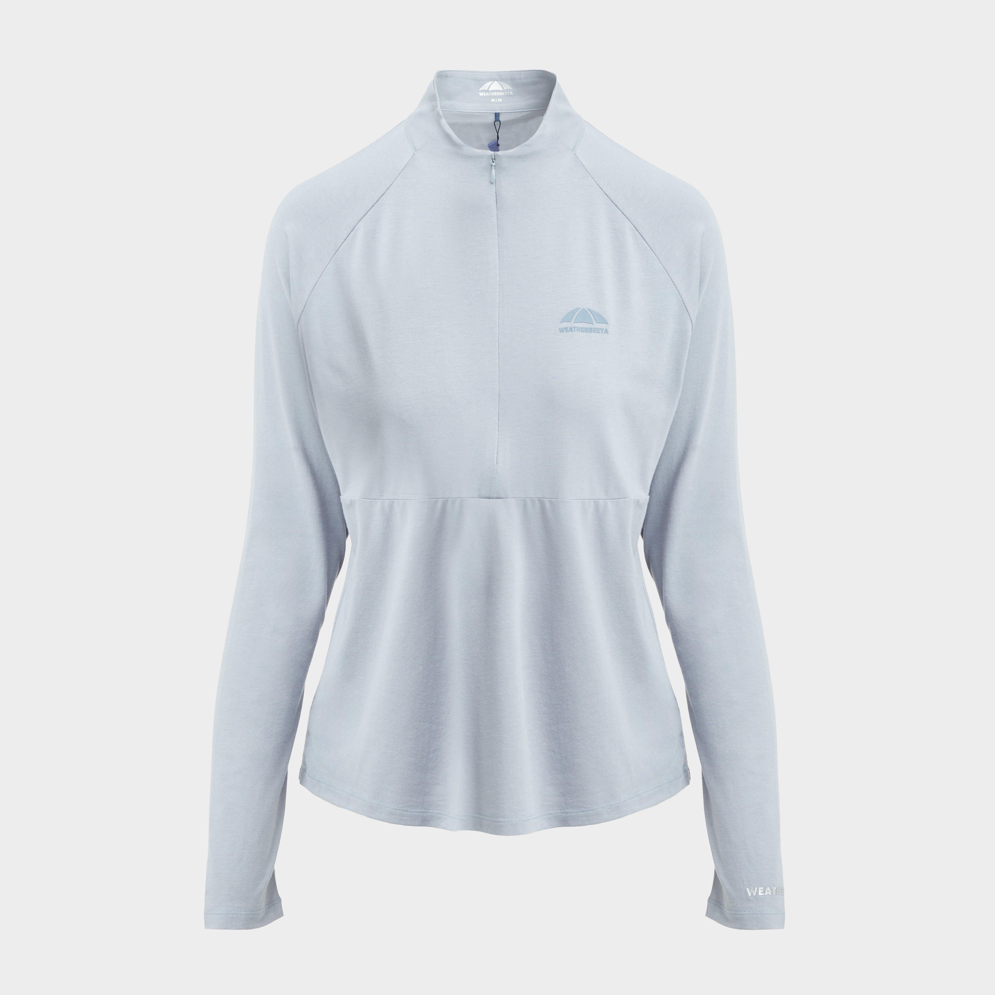 Women's Bamboo Long Sleeve Performance Base Layer Blue