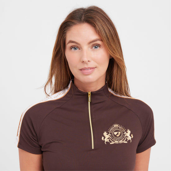 Womens Team Short Sleeved Base Layer Umber