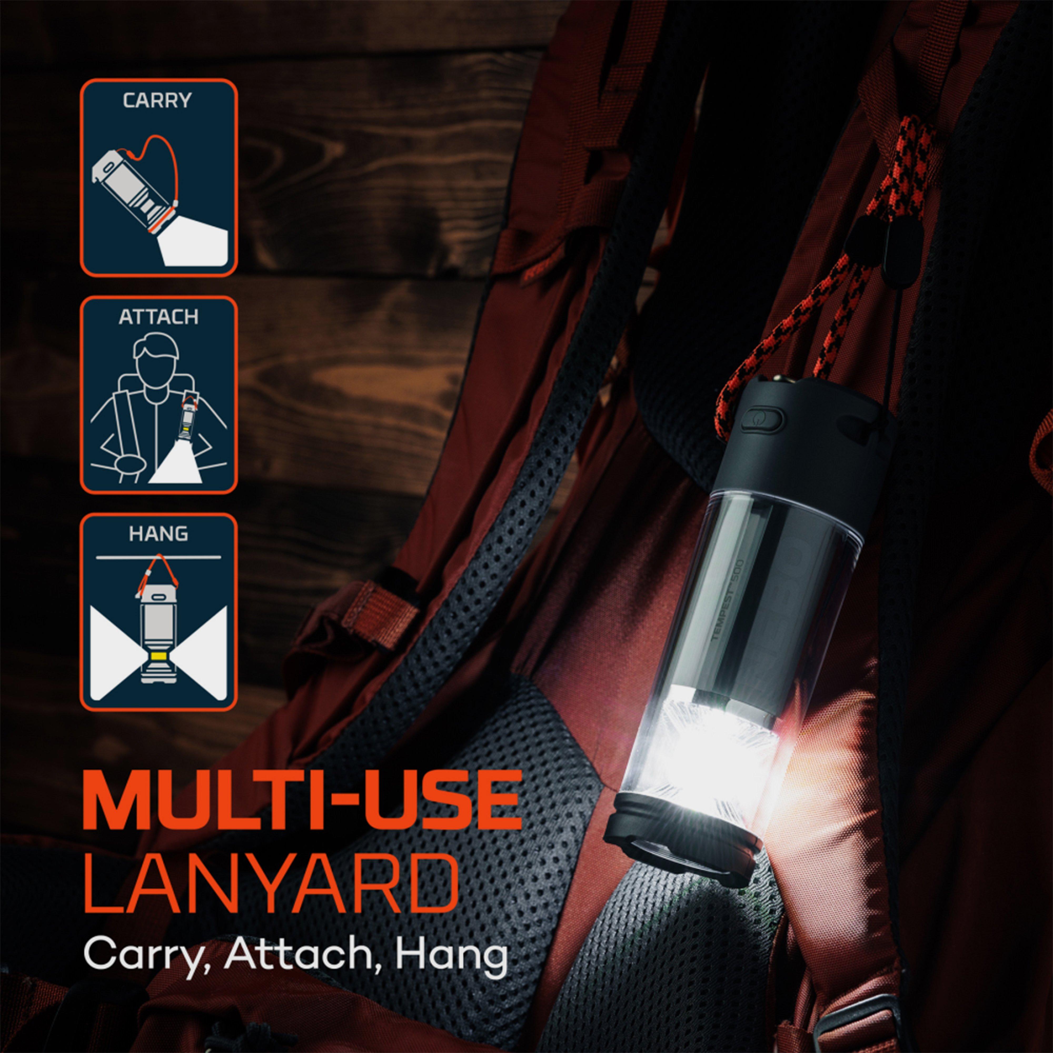 Tempest 500 Rechargeable Lantern Black