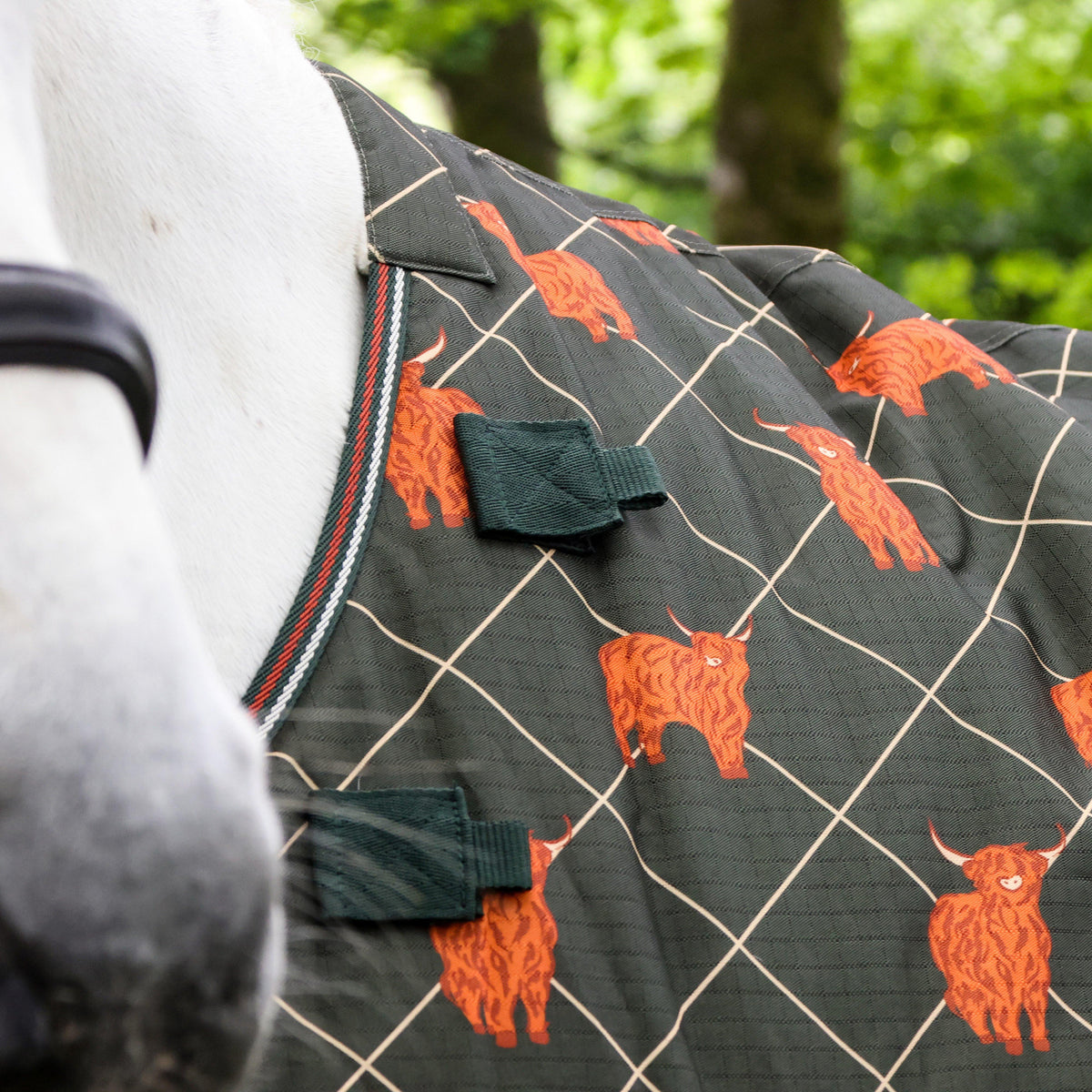 Original 100g Light-Medium Detachable Neck Turnout Rug Olive