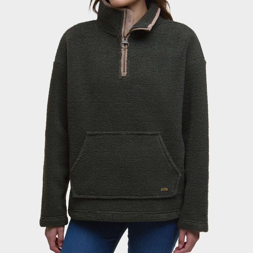 Womens Bamburgh Half-Zip Fleece Olive
