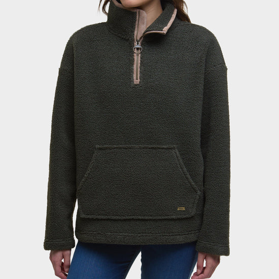 Womens Bamburgh Half-Zip Fleece Olive