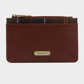 Women's Alder Leather Card Holder Brown
