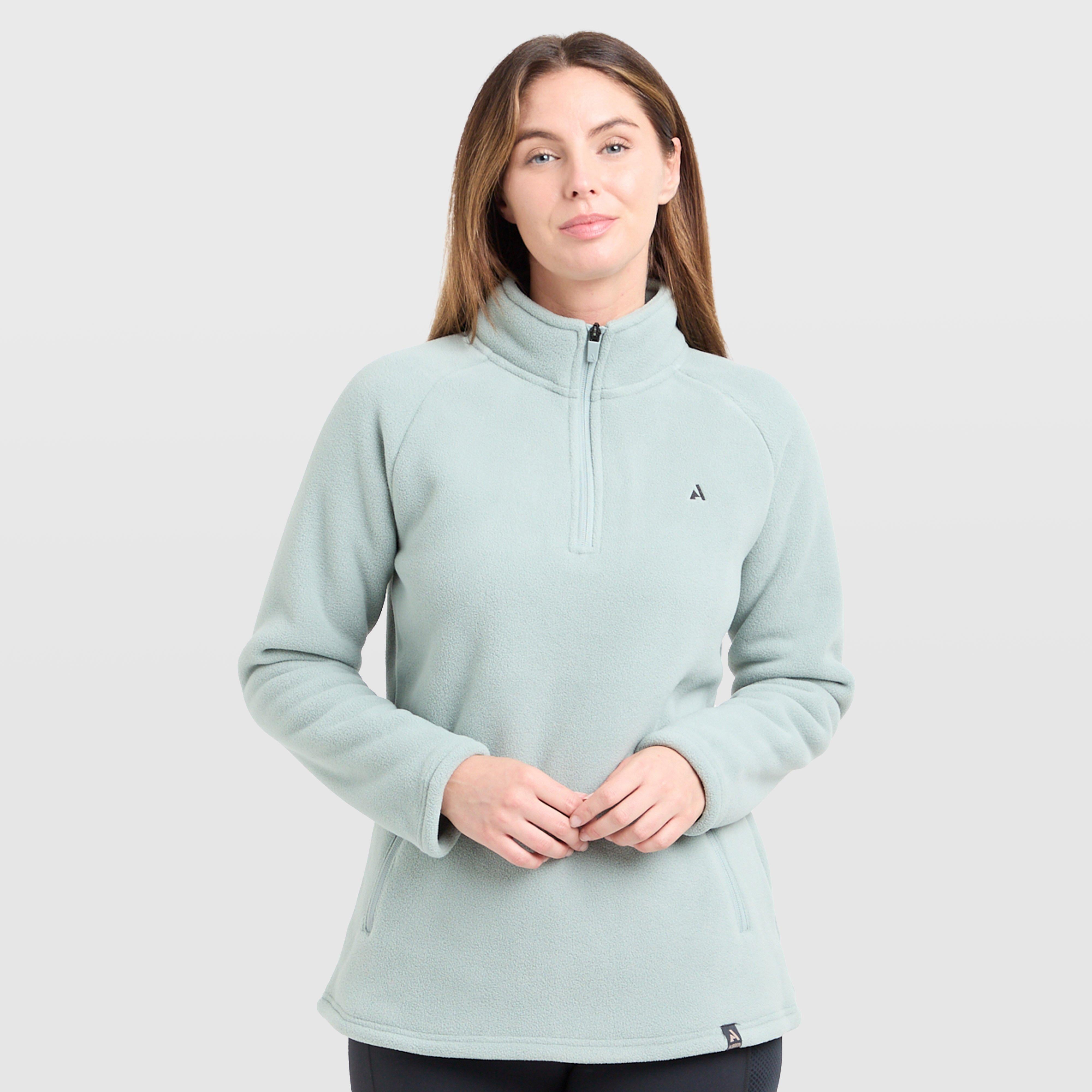 Womens React Half Zip Fleece Sage