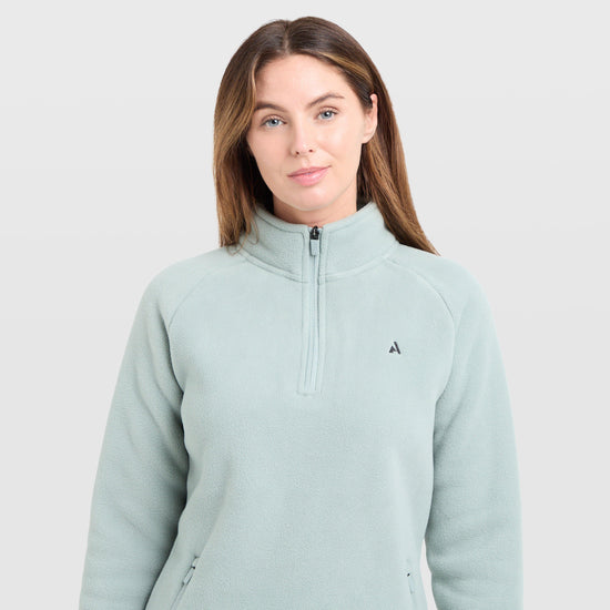 Womens React Half Zip Fleece Sage
