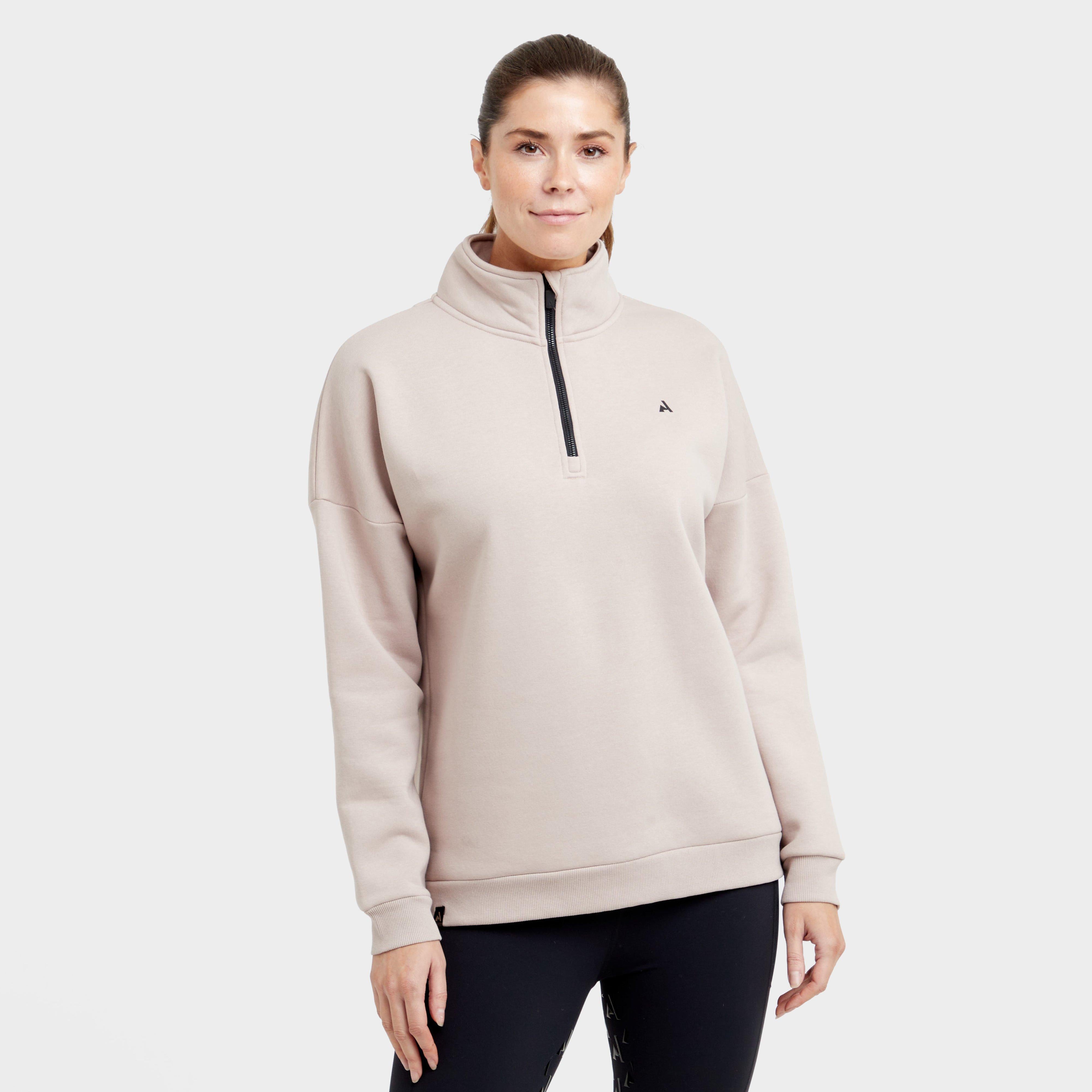 Women's React Half Zip Sweatshirt Sand