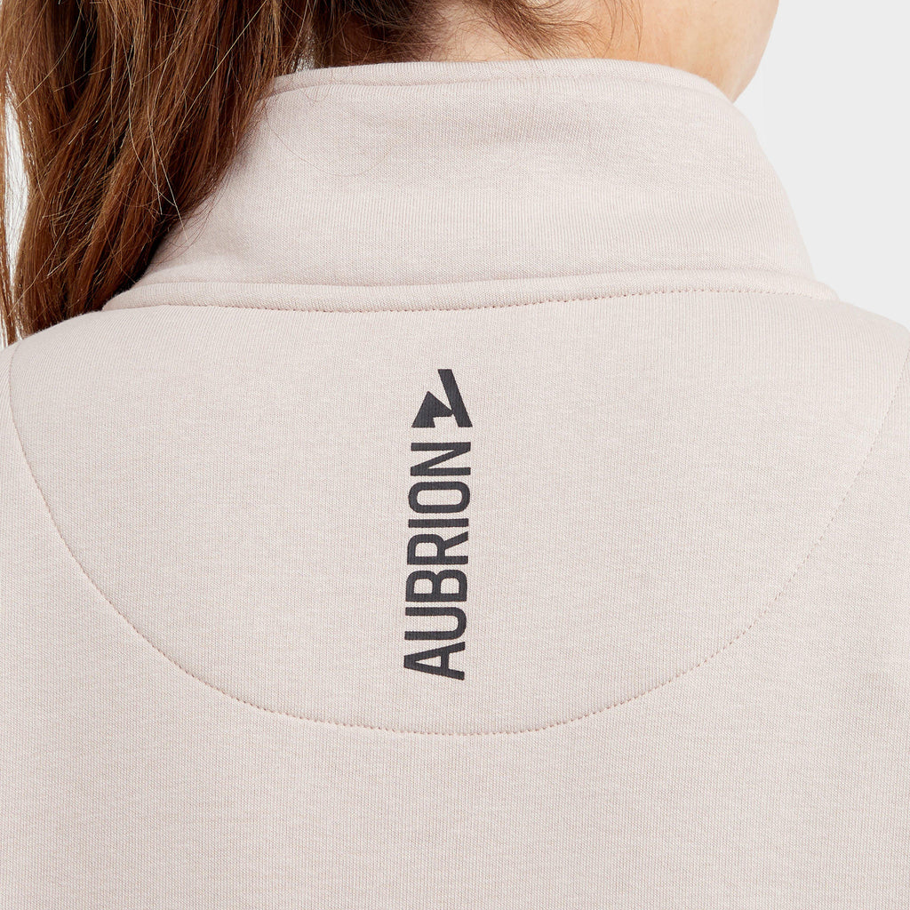 Women's React Half Zip Sweatshirt Sand