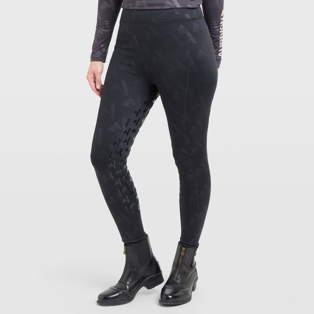 Womens React Winter Riding Tights Shadow