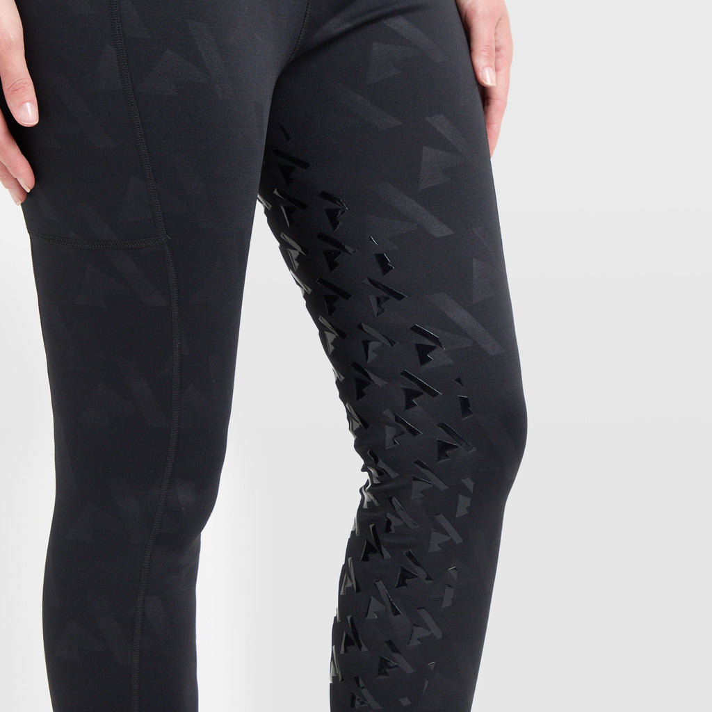 Womens React Winter Riding Tights Shadow