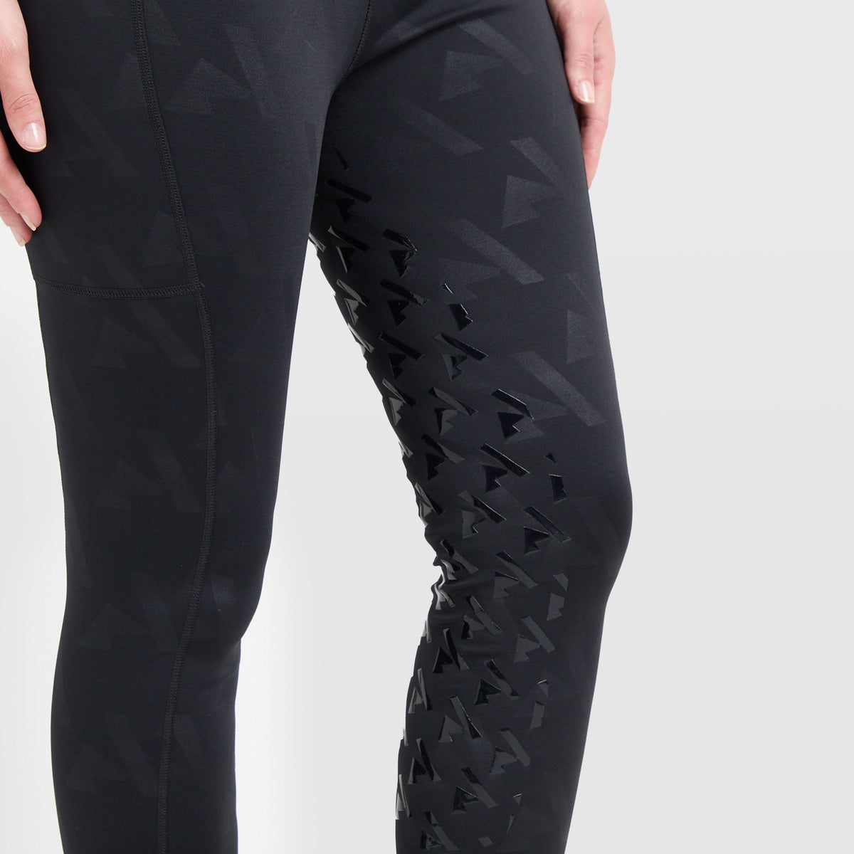 Womens React Winter Riding Tights Shadow