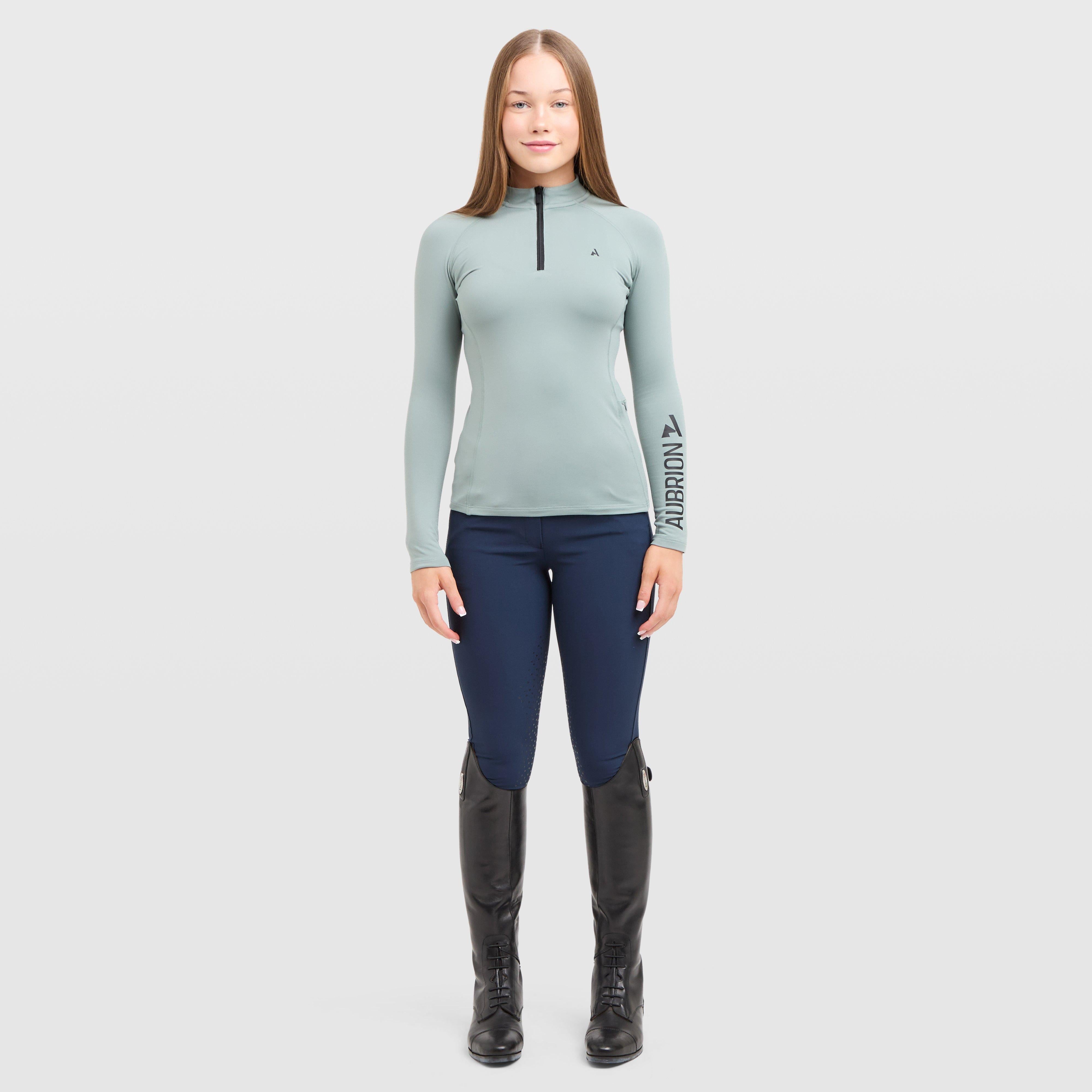 Young Rider React Winter Base Layer Sage