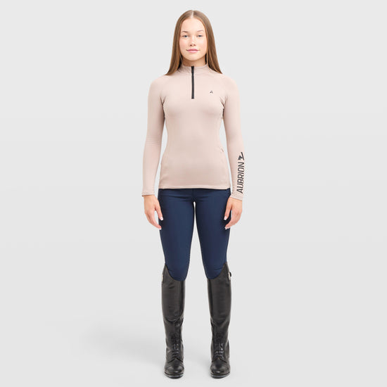 Young Rider React Winter Base Layer Sand