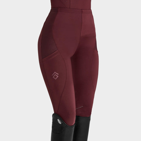 Women’s Core Knee Grip Leggings Cherry