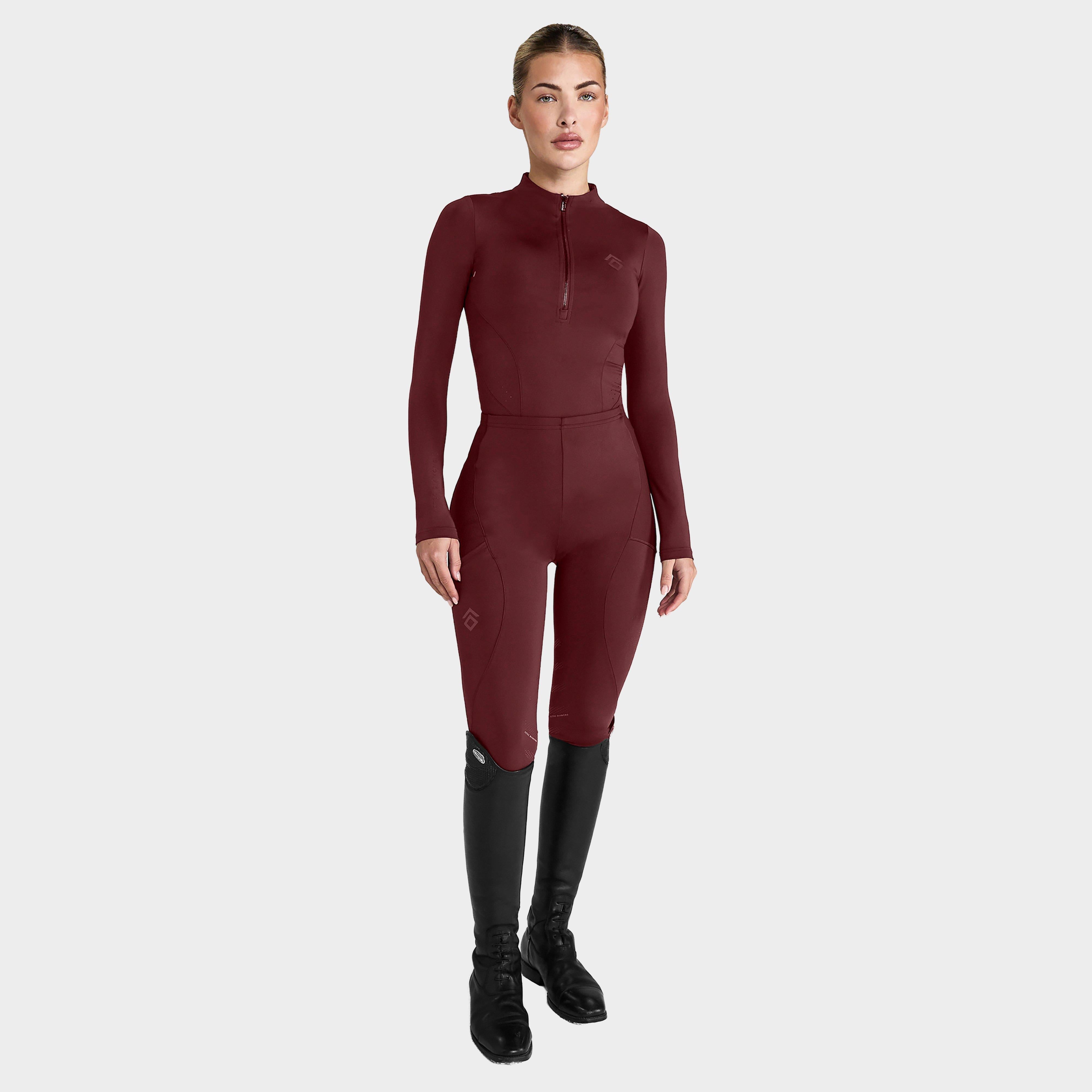 Women’s Core Knee Grip Leggings Cherry