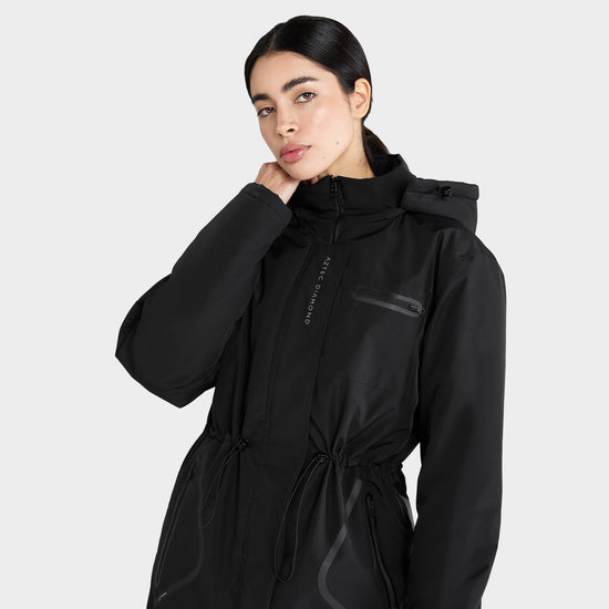 Women's Fleece Lined Waterproof Rain Jacket