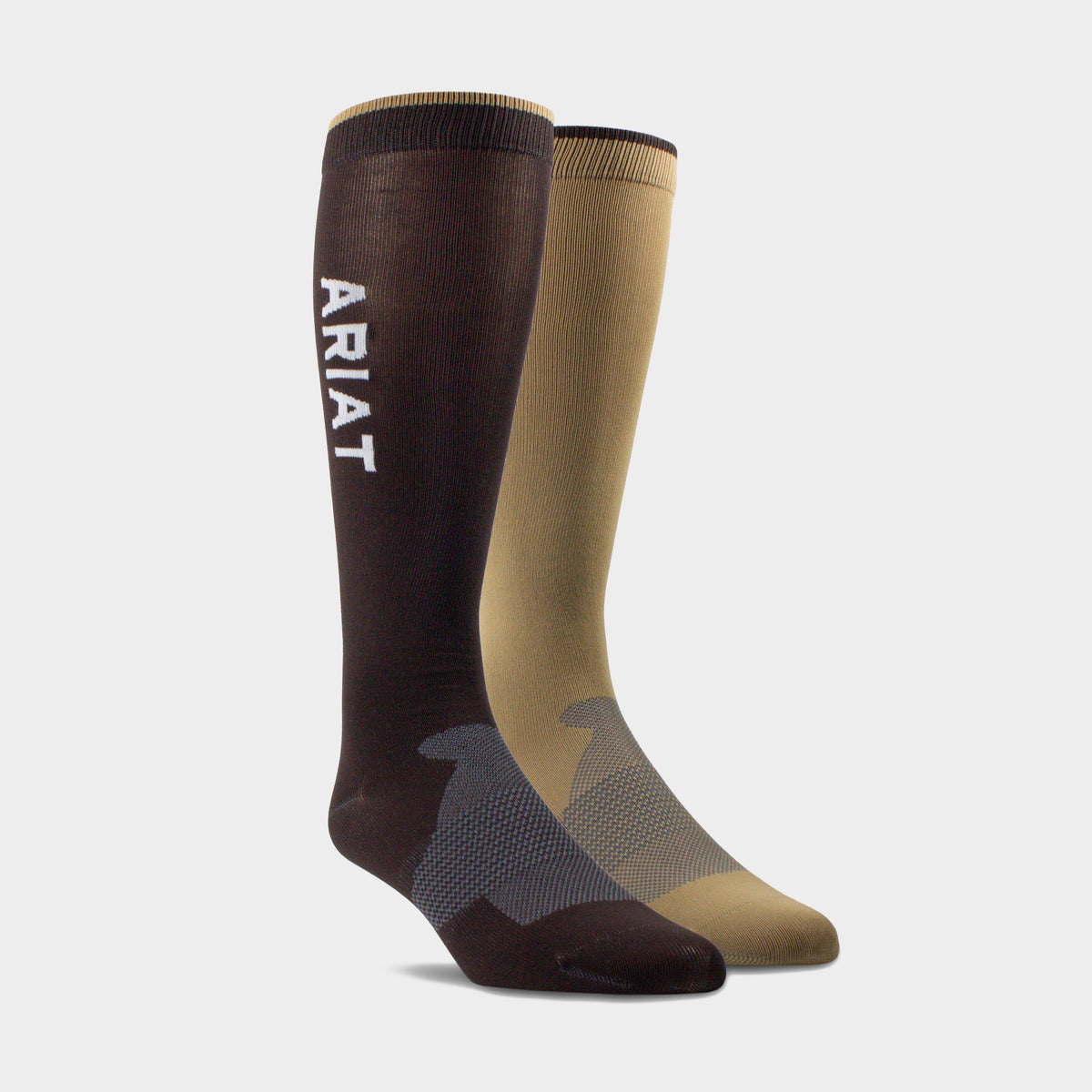 Unisex AriatTEK Essential Performance Sock 2 Pack Brown