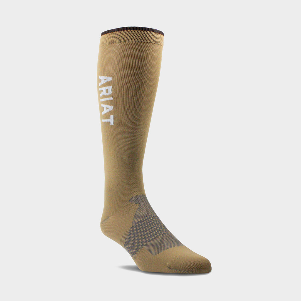 Unisex AriatTEK Essential Performance Sock 2 Pack Brown