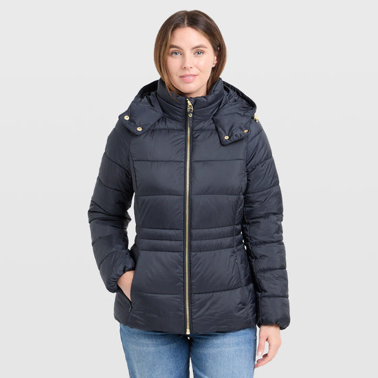 Womens Hadlow Showerproof Padded Jacket Navy