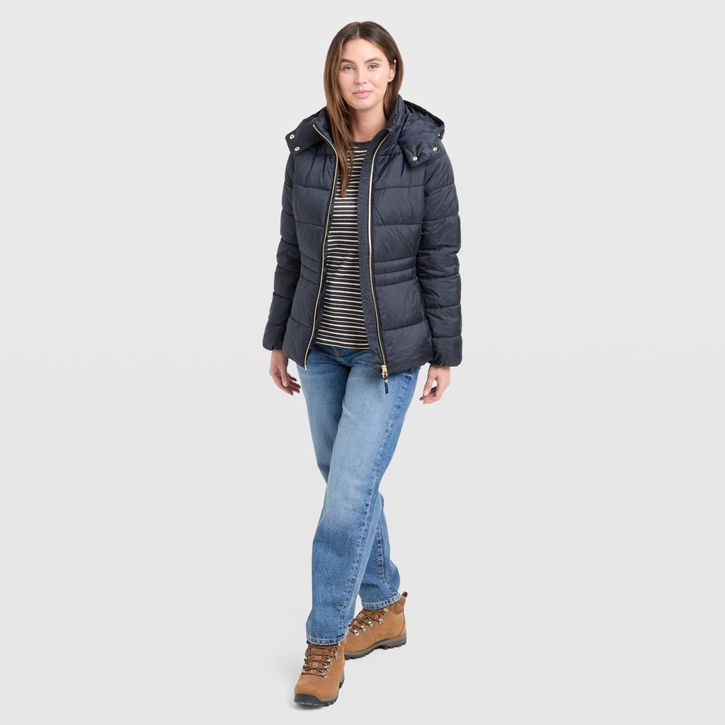 Womens Hadlow Showerproof Padded Jacket Navy