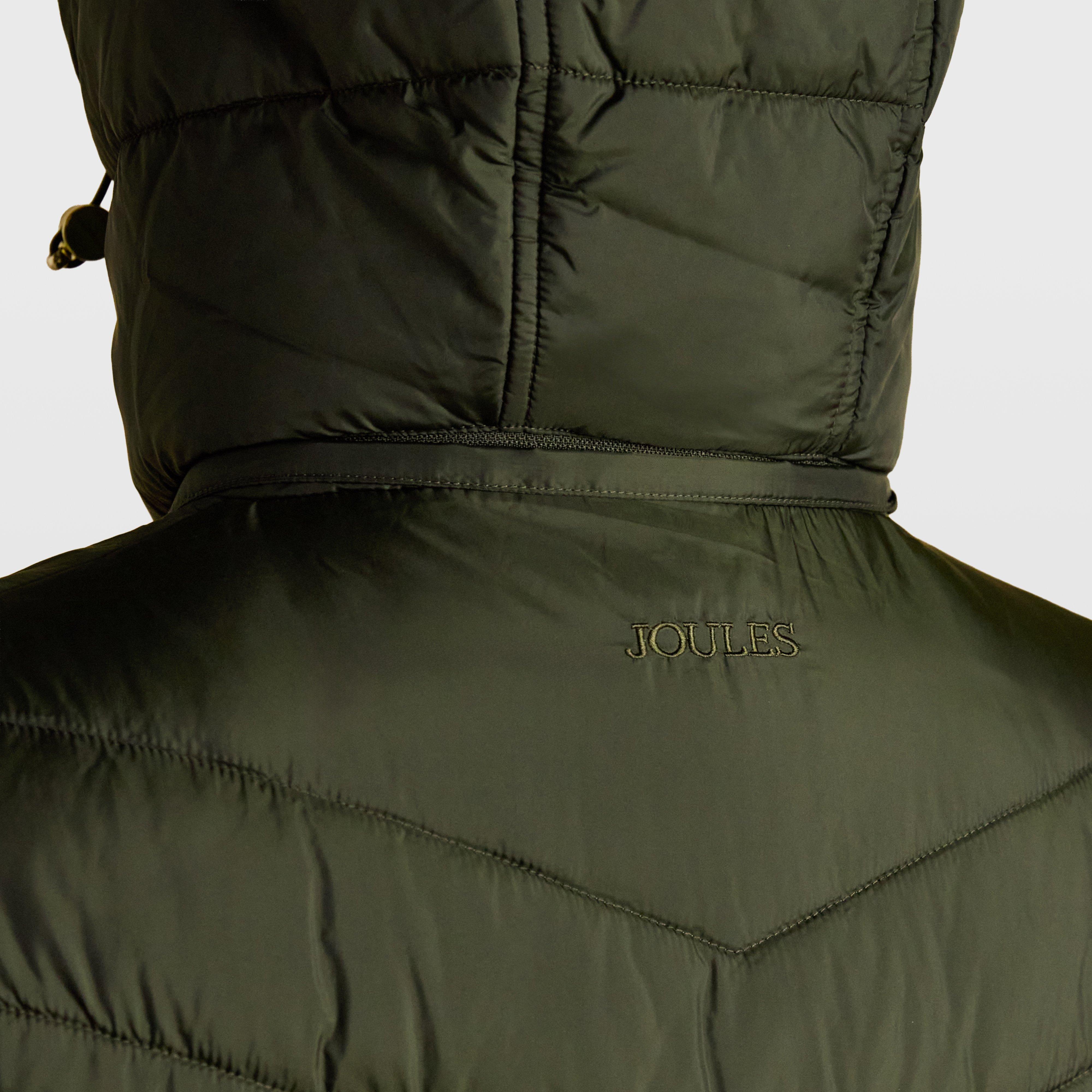 Womens Pembury Showerproof Longline Padded Coat With Hood Khaki