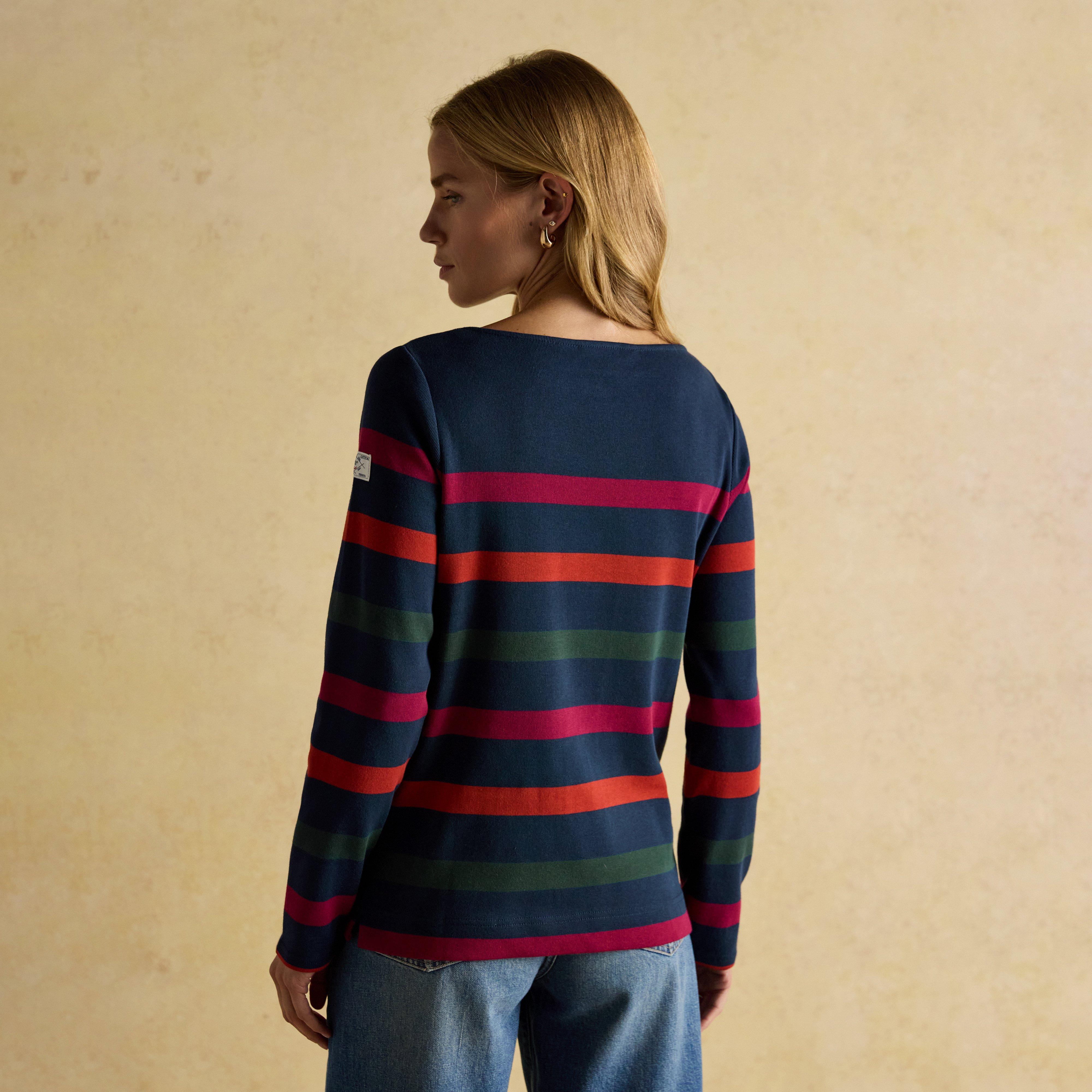 Women's Harbour Boat Neck Breton Top Navy