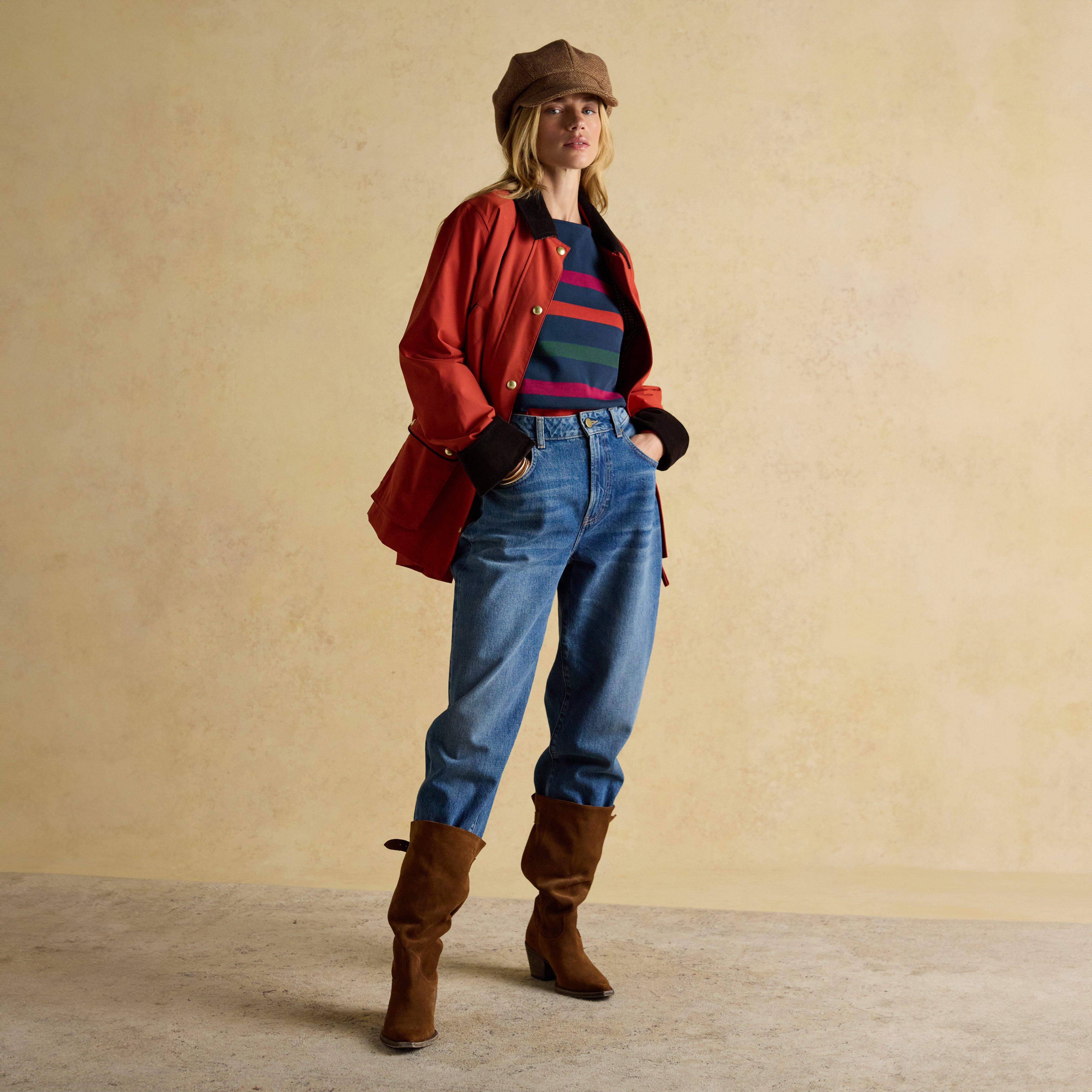 Women's Harbour Boat Neck Breton Top Navy