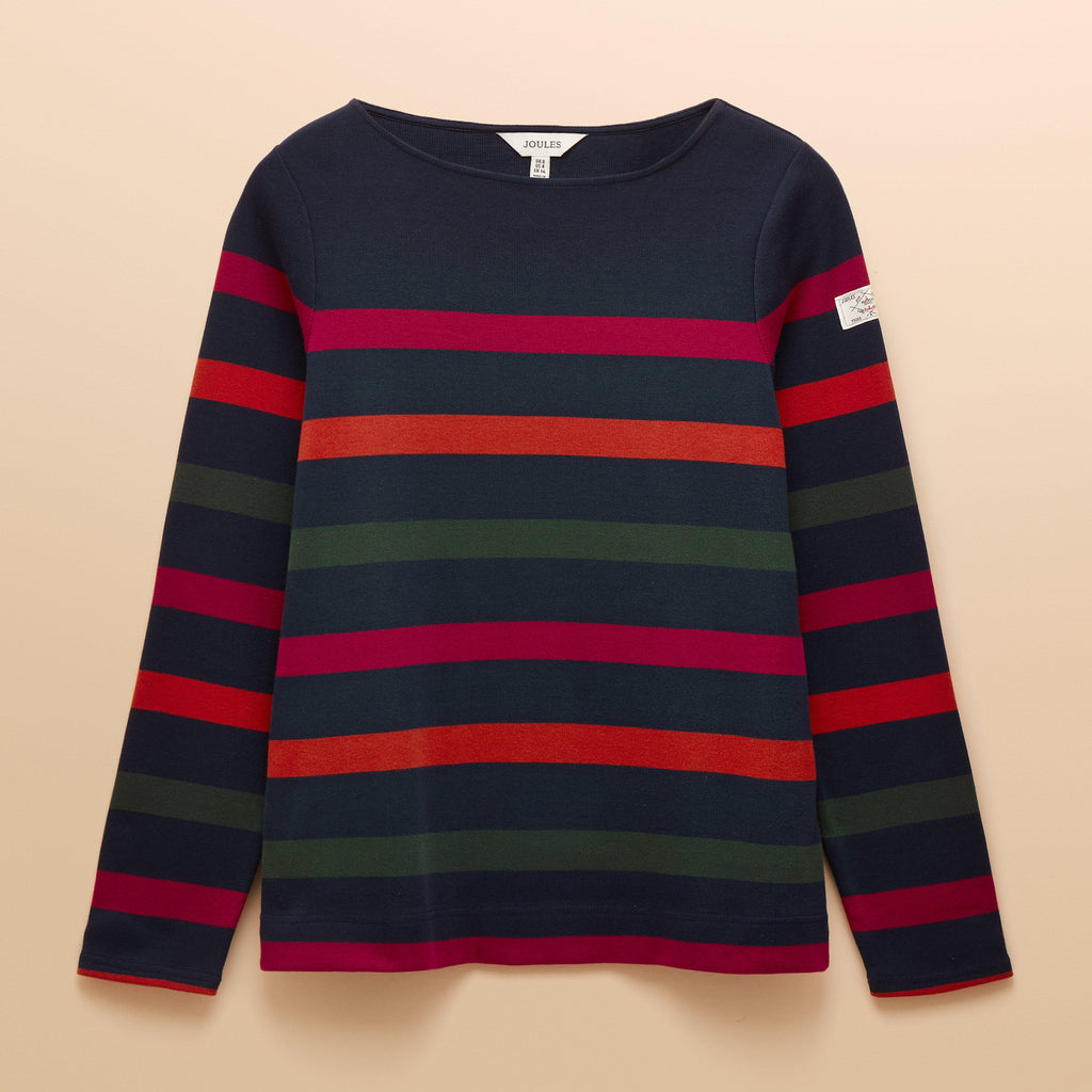 Women's Harbour Boat Neck Breton Top Navy