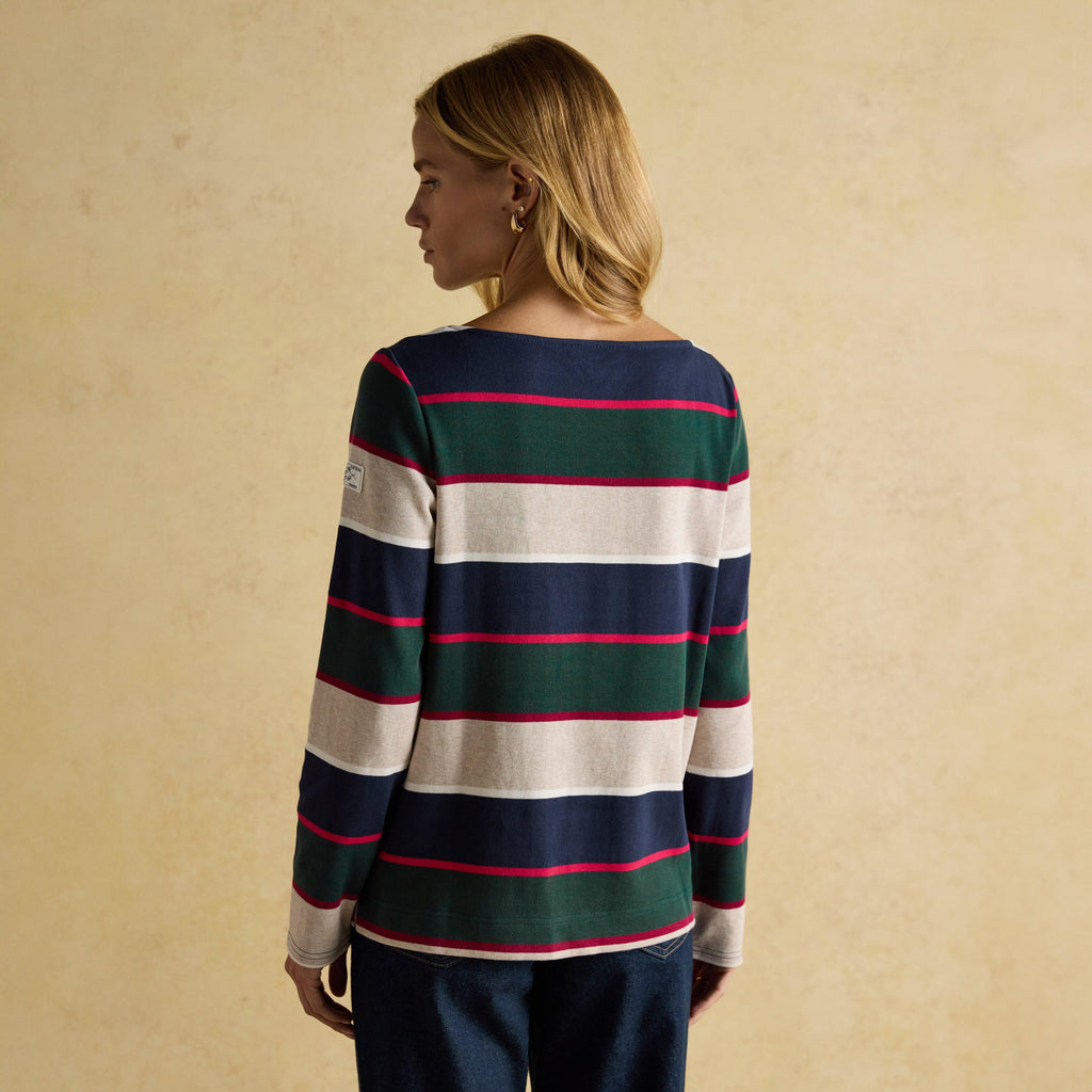 Women's Harbour Boat Neck Breton Top Multi Stripe