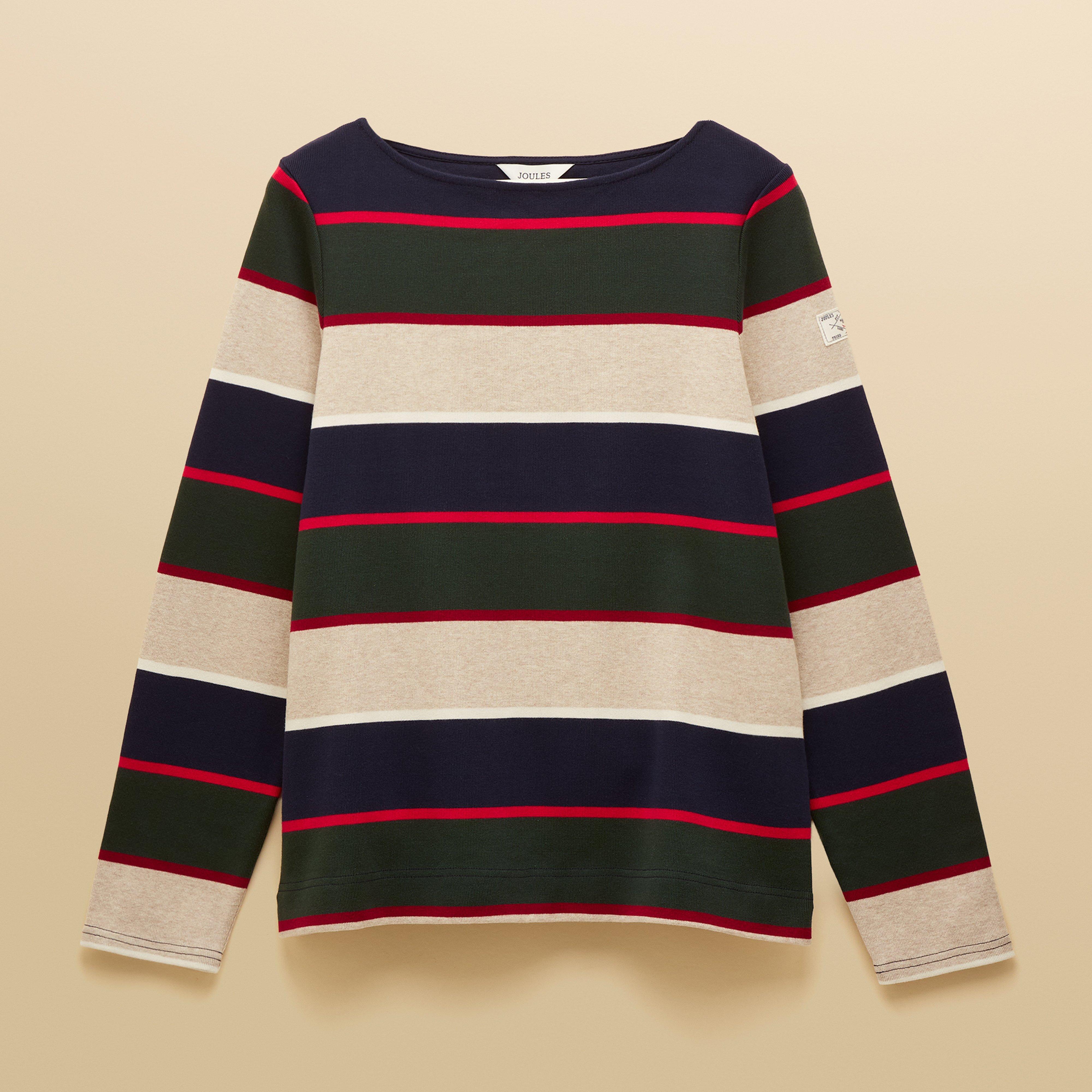 Women's Harbour Boat Neck Breton Top Multi Stripe