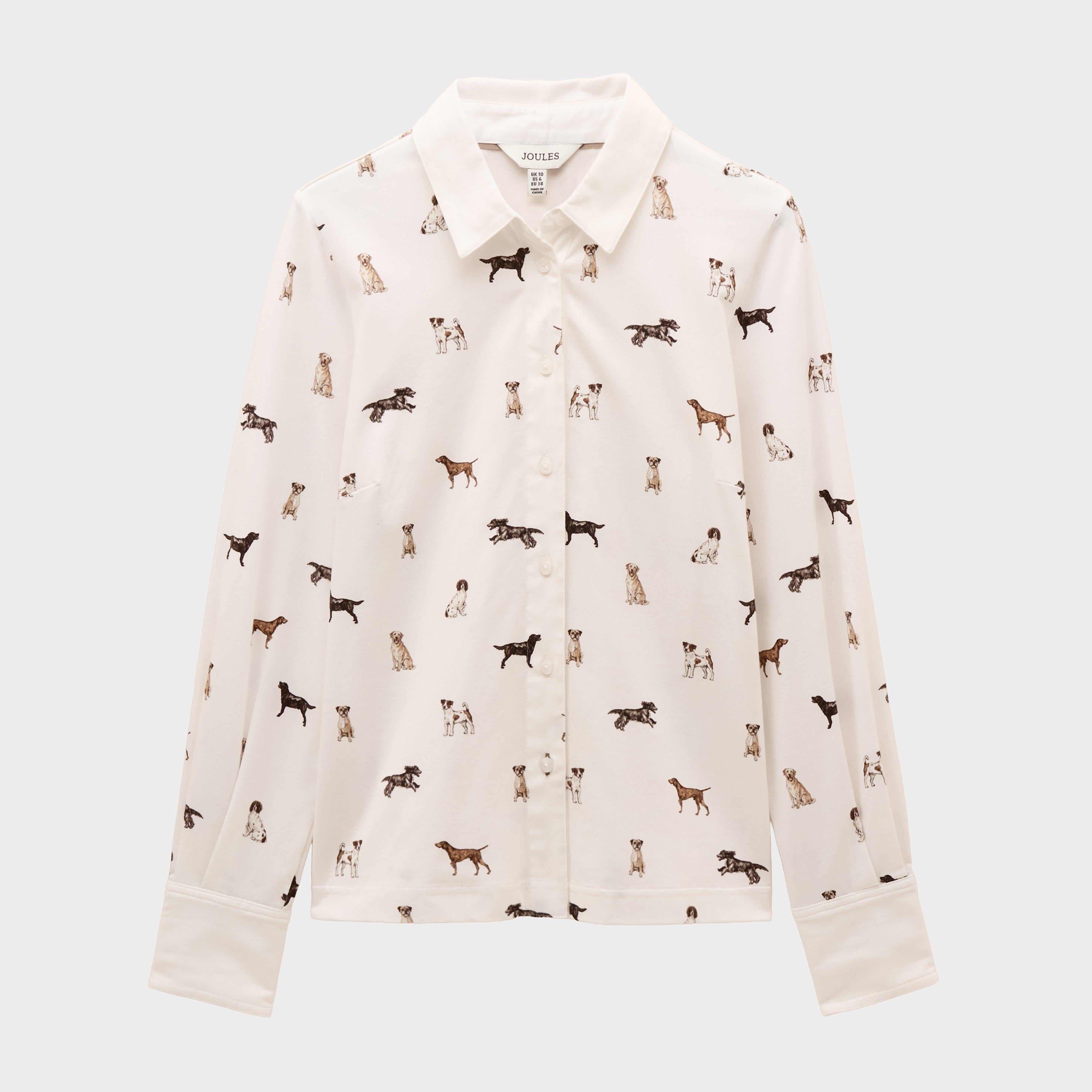 Womens Eleanor Tomlinson Dogs Jersey Shirt White