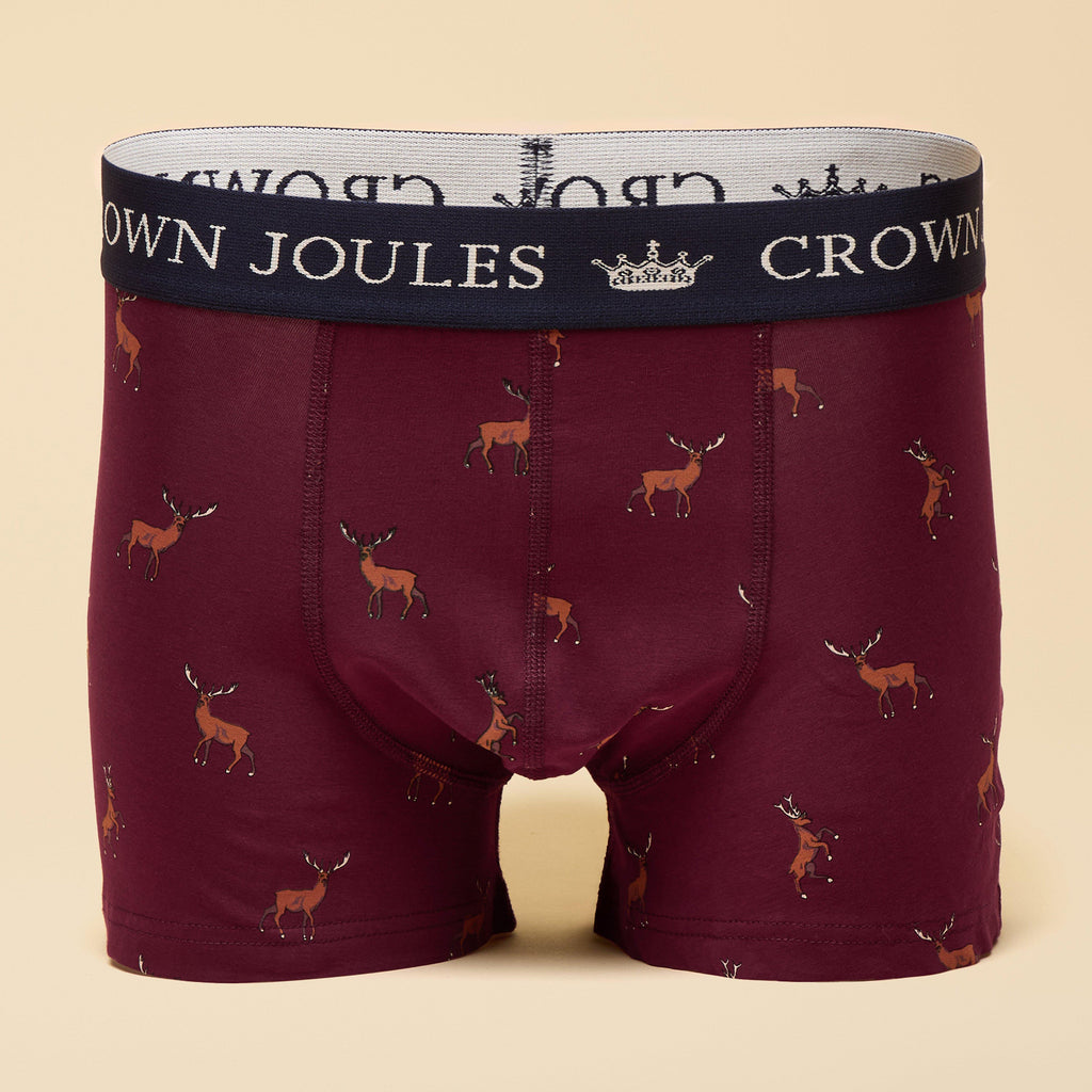 Men's Crown Joules Burgundy