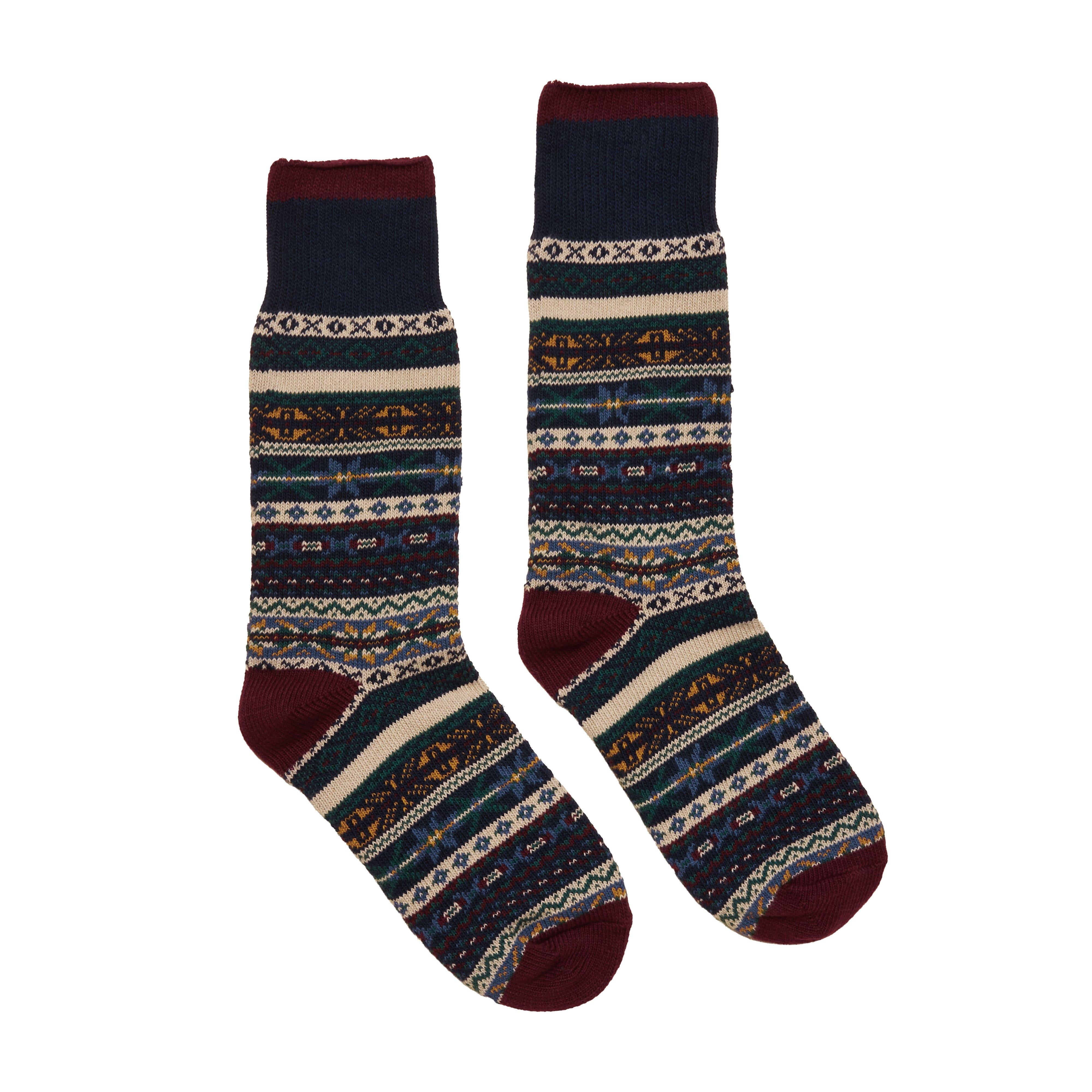 Mens Alby Multi Fair Isle Socks Multi