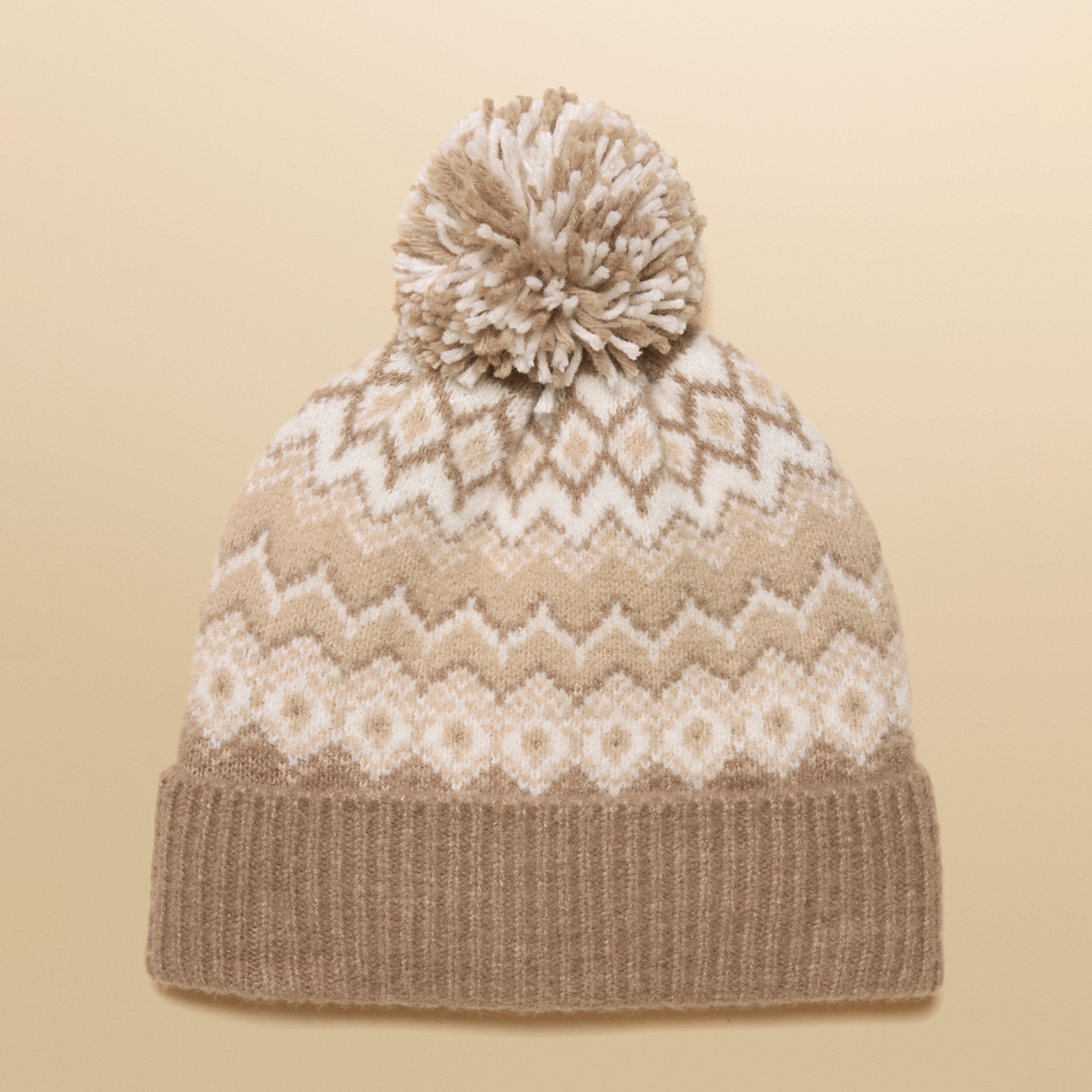 Women's Kara Bobble Hat Beige