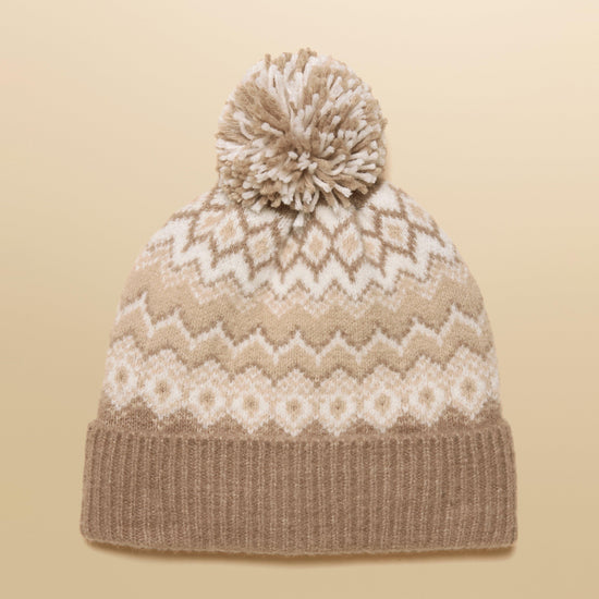Women's Kara Bobble Hat Beige