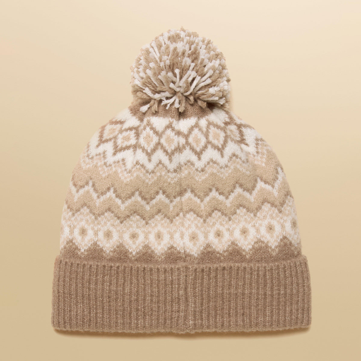 Women's Kara Bobble Hat Beige