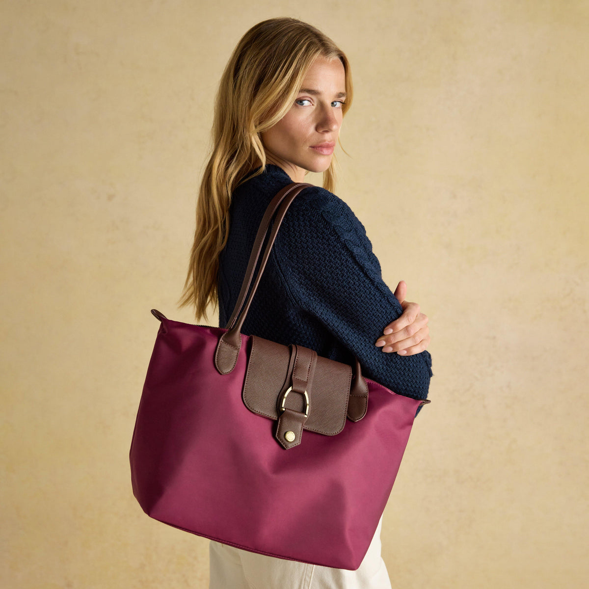 Edie Nylon Tote Bag