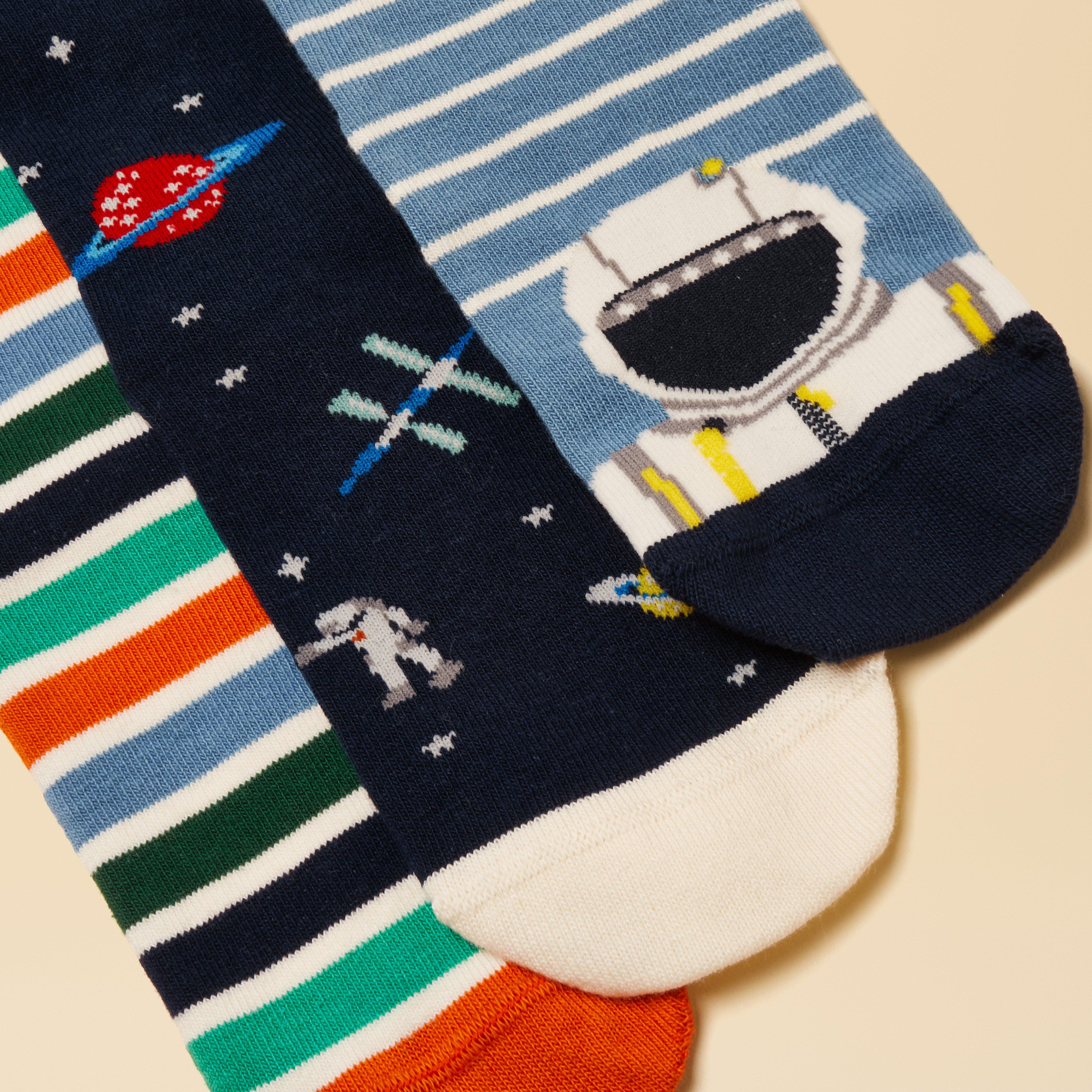 Kids' Neat Feet 3 Pack Socks Blue