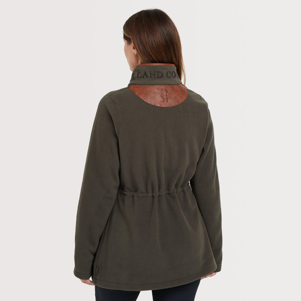 Womens Country Longline Fleece Khaki