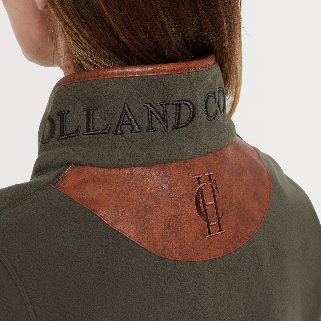 Womens Country Longline Fleece Khaki