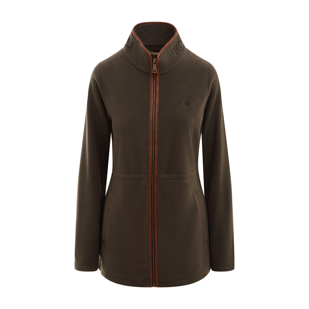 Womens Country Longline Fleece Khaki