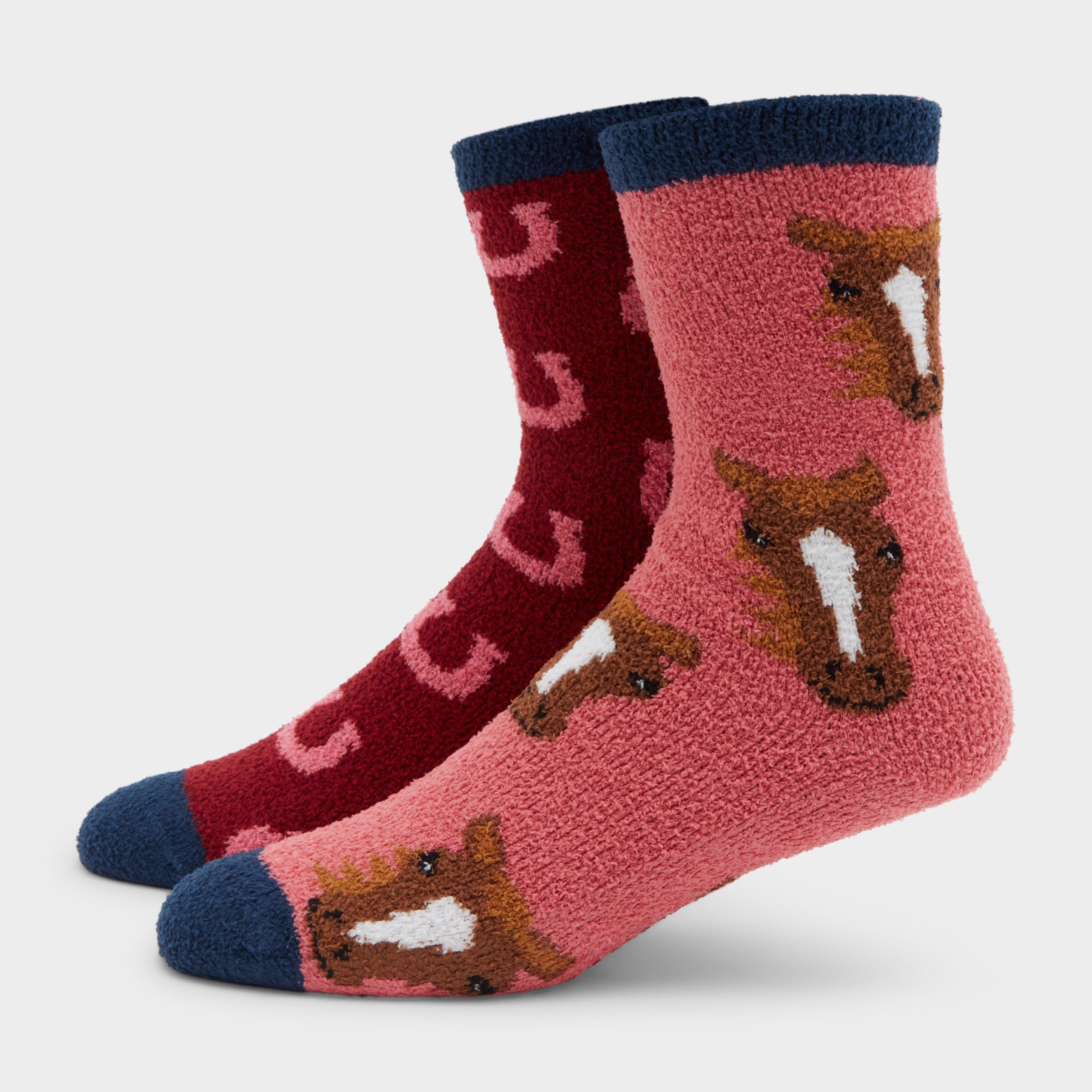 Women's Lounge Socks 2 Pack Horse