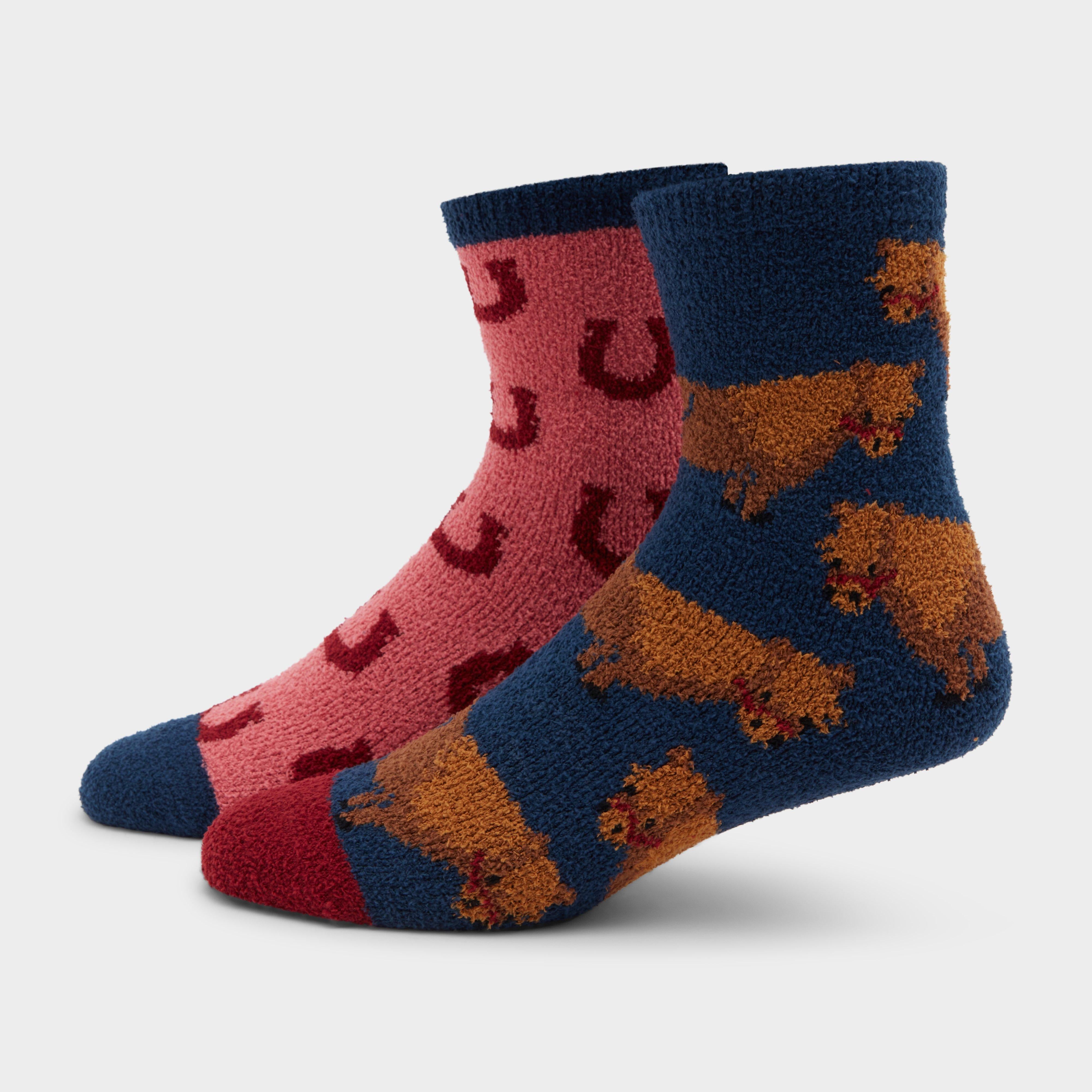 Women's Lounge Socks 2 Pack Pony