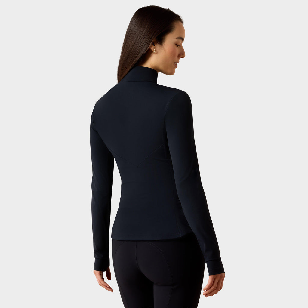 Women's SolVeil ½ Zip Baselayer Black