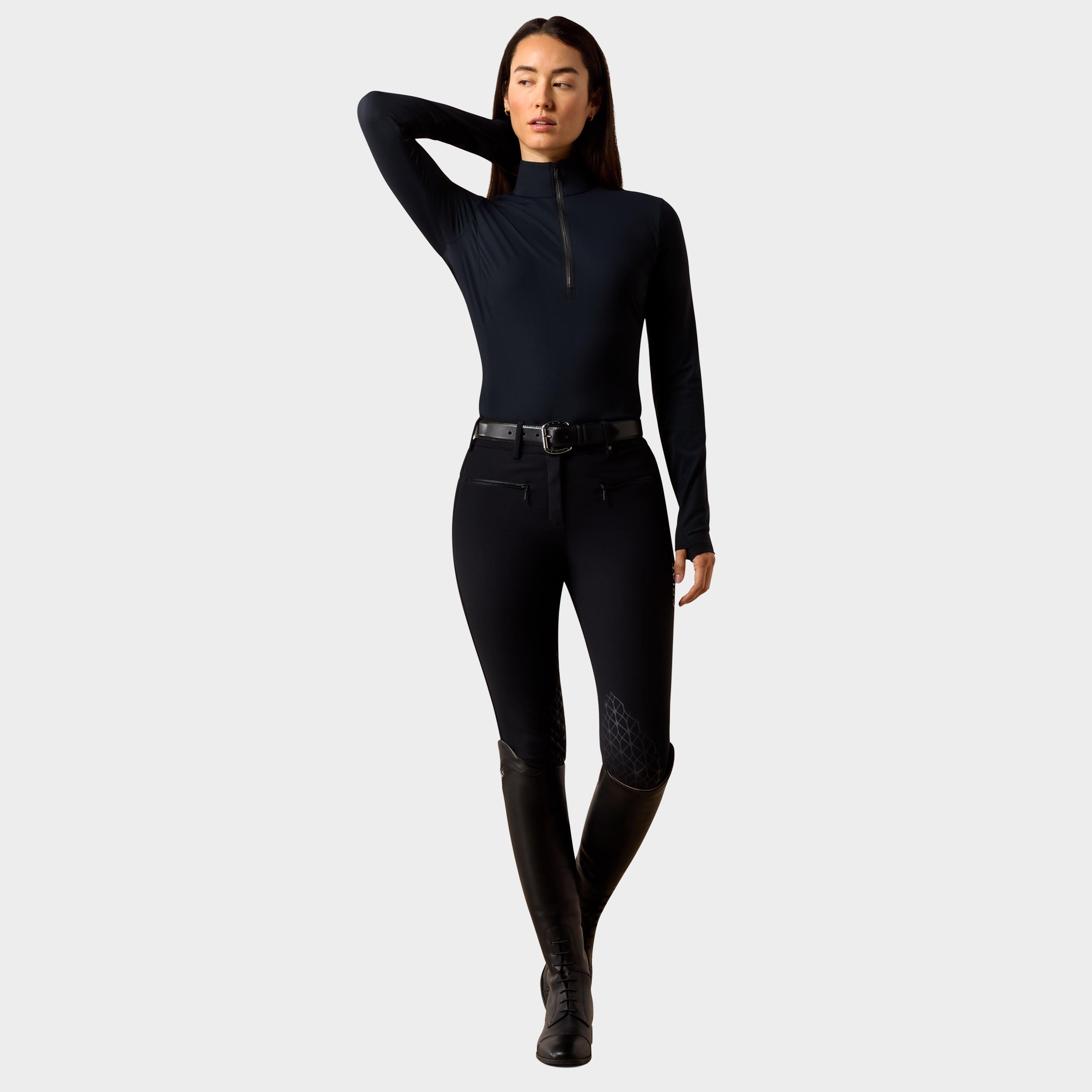 Women's SolVeil ½ Zip Baselayer Black
