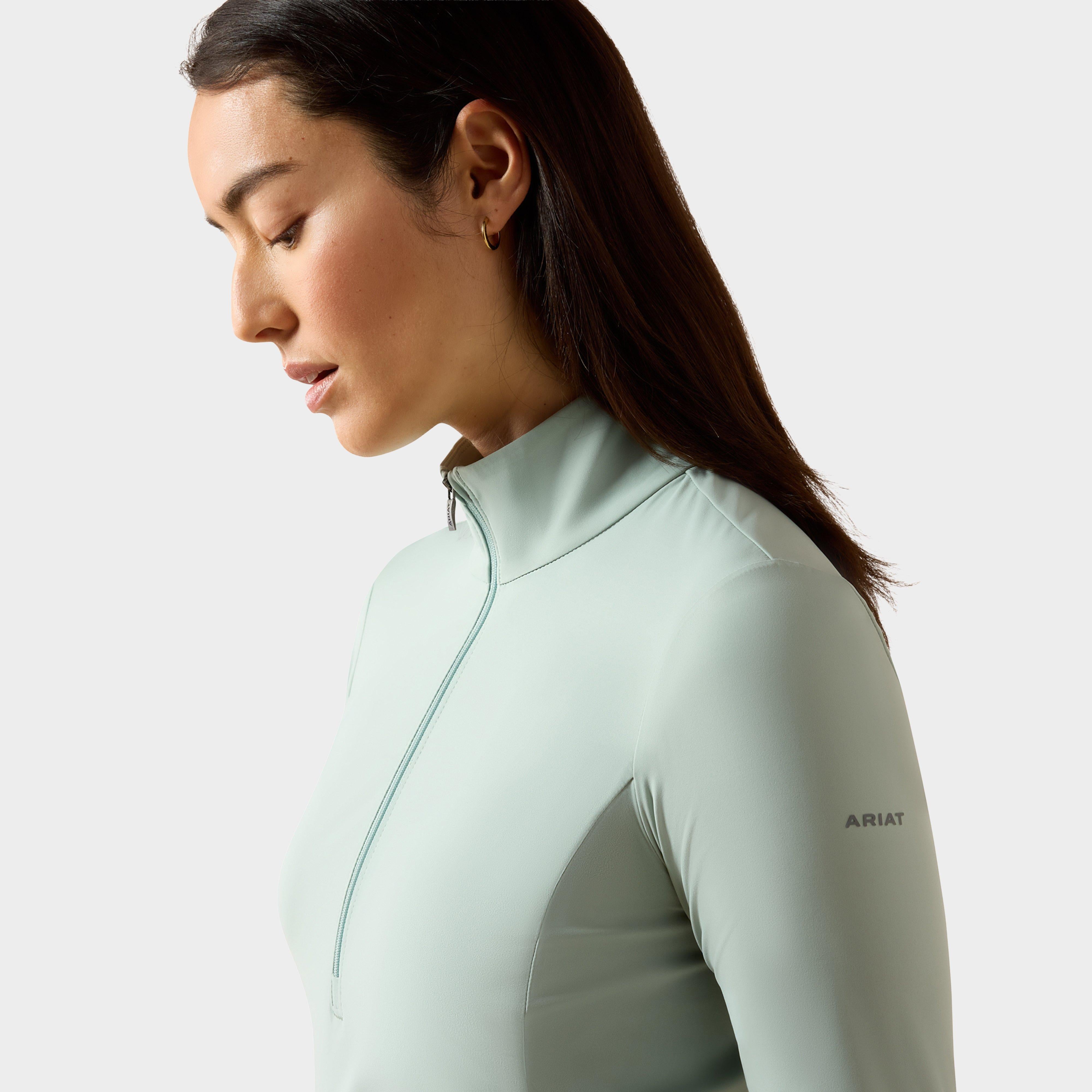 Women's SolVeil ½ Zip Baselayer Blue Surf