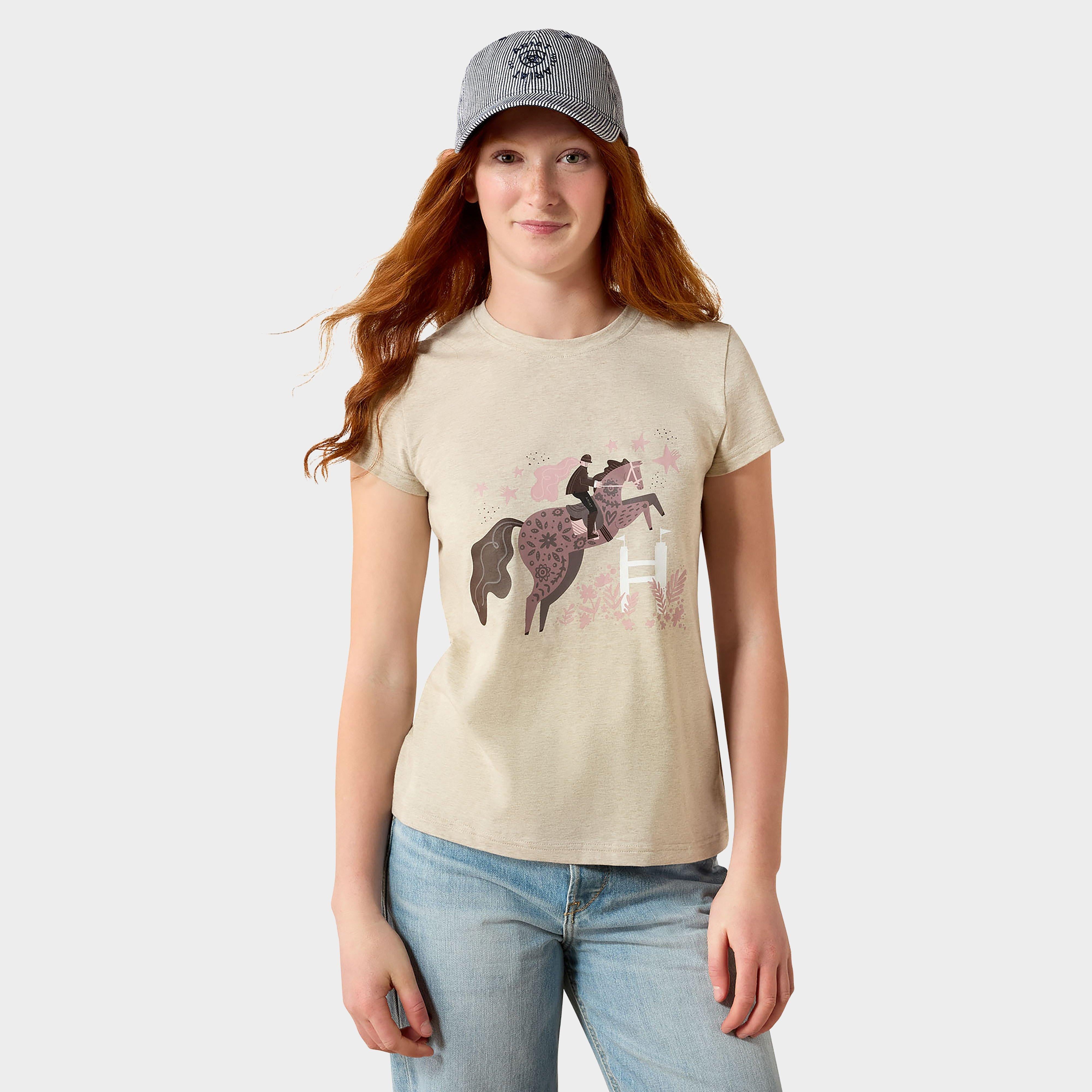 Kids' Floral Leap T-Shirt Oatmeal